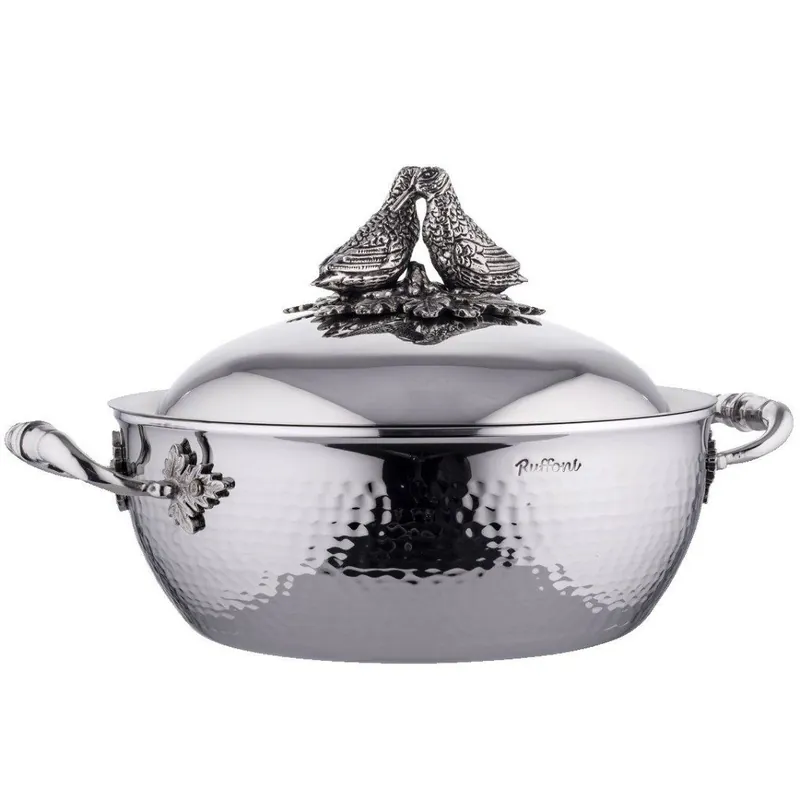 Garnek OPUS PRIMA 24 cm, srebrny, stal nierdzewna, Ruffoni Premium
