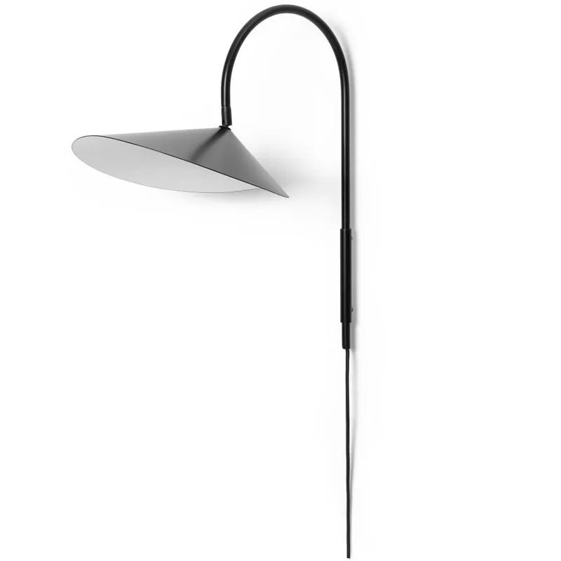 kinkiet ARUM 26 cm, czarny, aluminium, twarde LIVING Nie przegap