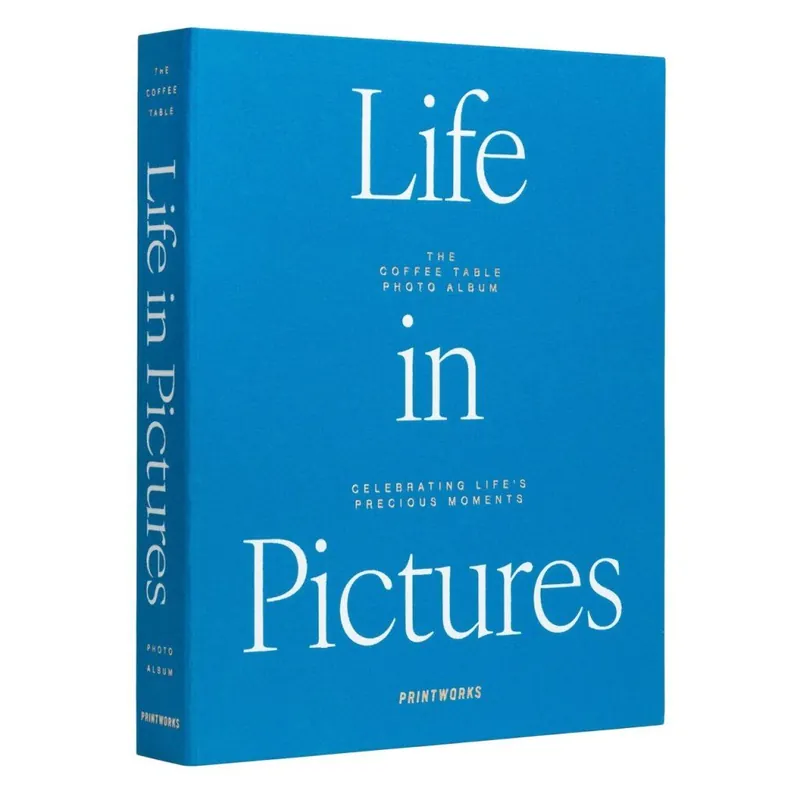 Hit cenowy Album na zdjęcia LIFE IN PICTURES, niebieski, Printworks