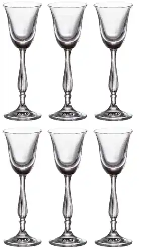 Ograniczona ilość BOHEMIA FREGATA Komplet kieliszków do likieru 60 ml