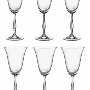 Darmowa dostawa BOHEMIA FREGATA Kieliszki Komplet 6 Szt. Zestaw Kieliszków Do Wina 350 ml