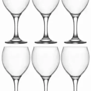 LAV MISKET Kieliszki Do Wina Wody Zestaw 6 Szt. Komplet Szklanek 340 ml Sprawdź teraz