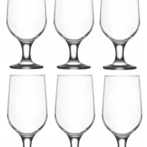 Ograniczona ilość LAV BELEK Zestaw 6 Szklanek Do Piwa Kufle Kieliszki Komplet SZKLANKI 380 ml