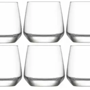 LAV LAL Zestaw Komplet 6 Szklanek Do Whisky Wody Napojów SZKLANKI 345 ml Cena promocyjna
