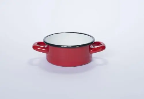 Oferta czasowa Rondel emaliowany czerwony z uchami 22 cm Elo Pol