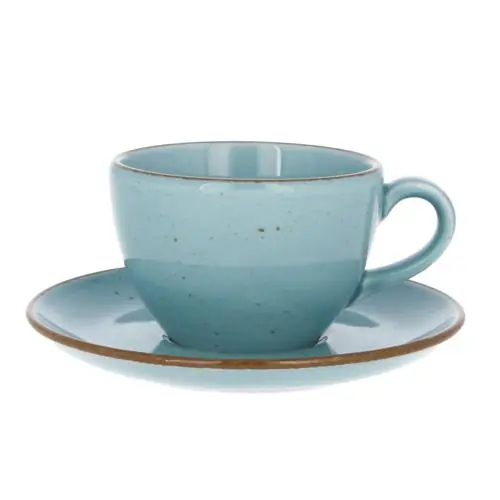 LUBIANA ART Kolory Ziemi Filiżanka ze spodkiem 180 ml / 14,5 cm Aida turkusowy Zamów dziś