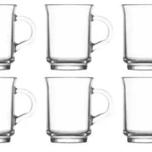 LAV ADA Zestaw Szklanki do Kawy Herbaty Komplet 6 Kubków Szklanych 250 ml Dodaj do koszyka