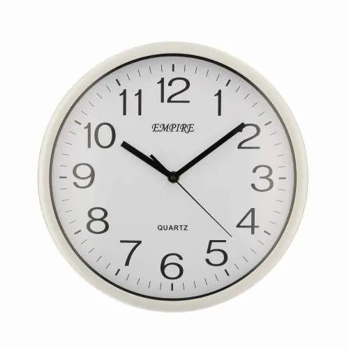 LIVELLO Zegar ścienny plastikowy pływający sekundnik 30,5*30,5*4 cm Oferta czasowa