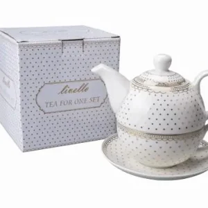 Tylko do końca tygodnia LIVELLO Porcelanowy czajniczek 400 ml z filiżanką 250 ml