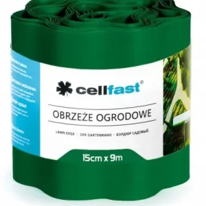 Łatwy zwrot Obrzeże plastikowe ogrodowe ciemnozielone 15cm x 9m