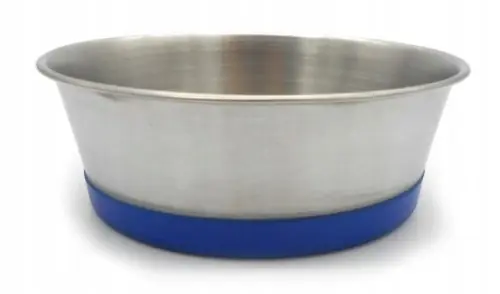 Miska dla psa metalowa z gumową podkładką 900 ml Szybka wysyłka