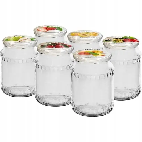 Oferta czasowa Słoik szklany na przetwory z zakrętką 720ml 6szt