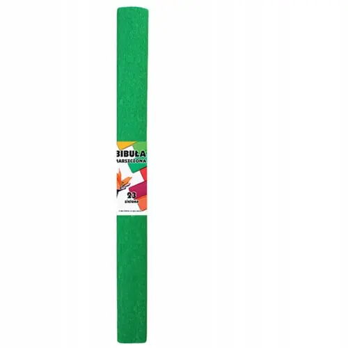 Bibuła marszczona szkolna zielona 50 x 200 cm Łatwy zwrot