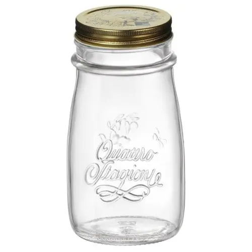 Bezpieczne zakupy Butelka szklana z zakrętką na smoothie 410 ml