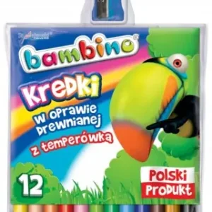 Kredki Bambino drewniane z temperówką 12 szt Sprawdź teraz