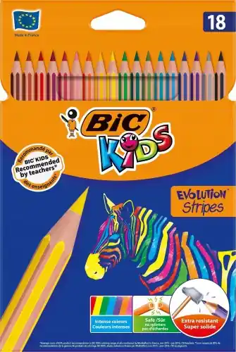 Zniżka Kredki ołówkowe 18 kolorów Eco Evolution Stripes
