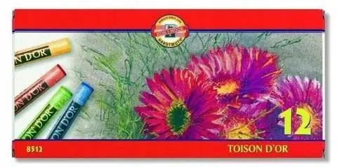 Kredki pastelowe suche szkolne 12 kolorów Promocja