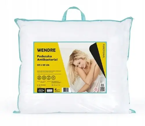 Poduszka antybakteryjna do spania biała 50x60 cm Ostatnie sztuki