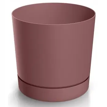 Tylko dziś Doniczka z podstawką marsala plastikowa 19,9 cm Tubo
