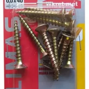 Bestseller Wkręty hartowane do drewna 6x40mm 10szt PZ3 złote