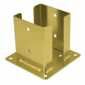 Zamów teraz Podstawa słupa 101x150x2,5mm złota cynk galwaniczny