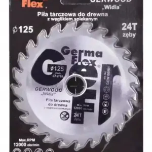 Dostępne od ręki Tarcza do cięcia drewna 125x22,2mm 24z węglik spiekany
