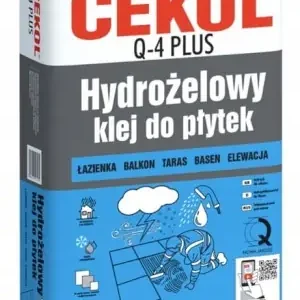 Ograniczona ilość Klej do płytek hydrożelowy Cekol Q4 20 kg