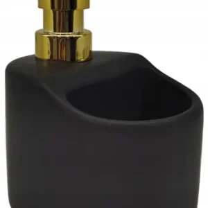 Tylko dziś Dozownik ceramiczny do płynu do naczyń 330ml Czarno-złoty