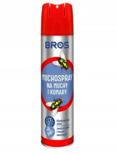 Bros Preparat na muchy i komary w sprayu 0,4L areozol na owady Ostatnia szansa