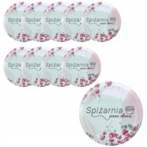 Zakrętki do słoików 4-zaczepowe komplet 10 sztuk 66 fi pastelowe Premium