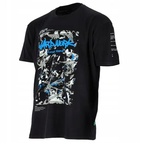 Wybór klientów Koszulka robocza T-shirt męski 100% bawełna czarna lekka rozmiar S