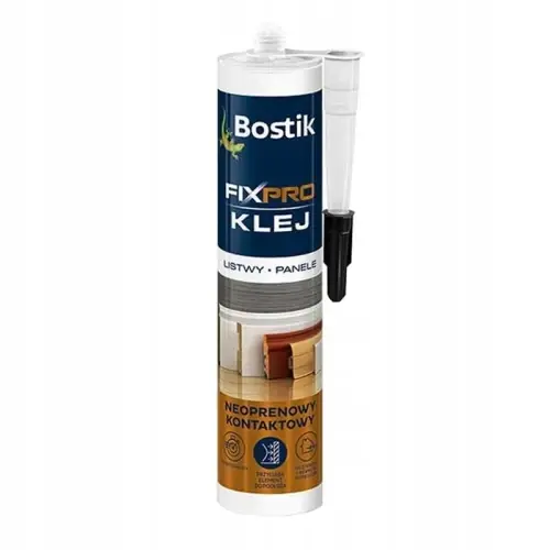 Bostik FIXPRO klej montażowy listwy panele Kauczuk neoprenowy 300ml Obniżka ceny