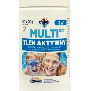Aktywny Tlen Multi tabletki do dezynfekcji basenowej 50x20g 1kg Darmowy zwrot
