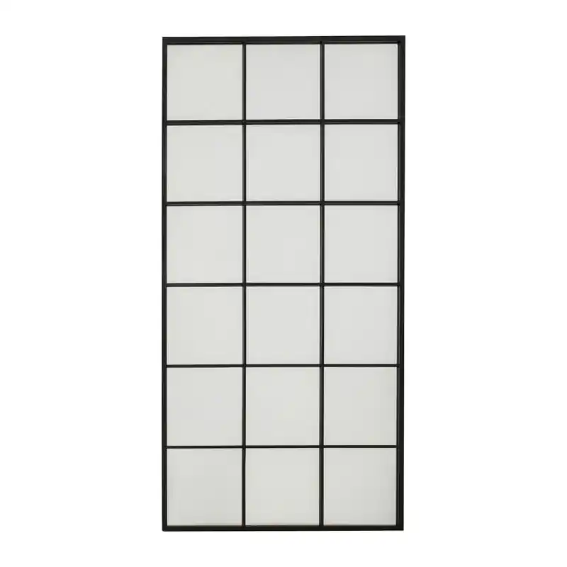 Bestseller Lustro ścienne Finestra 90x180 cm czarne - Kare
