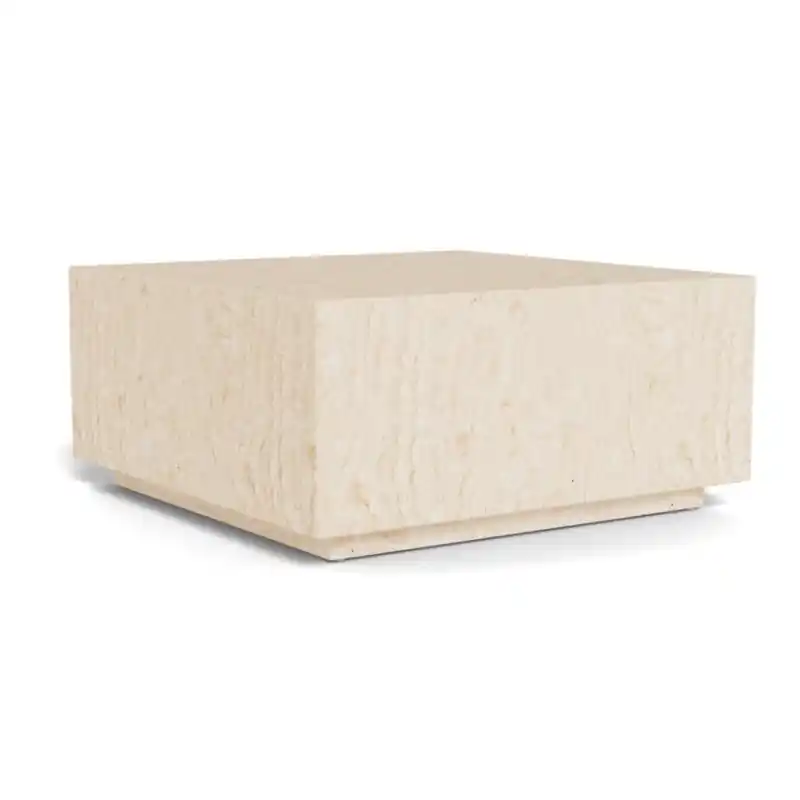 Cena promocyjna Stolik kawowy Dice Travertine - Actona