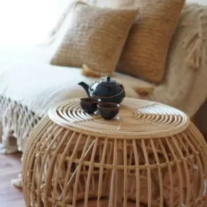 Szybka dostawa Rattanowy stolik BAREL | Bally Hands