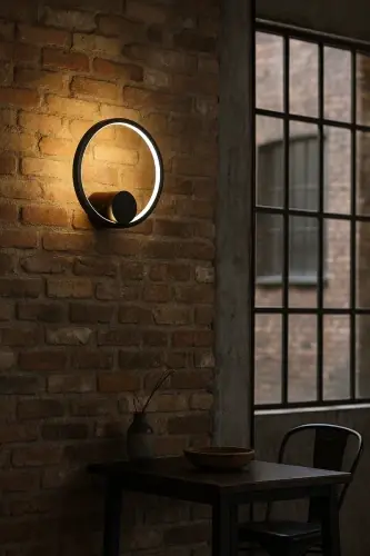 Lampa ścienna Venturo - Czarna | Monnarita Popularny