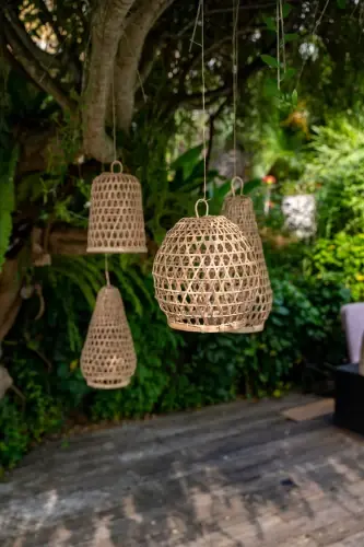 Zestaw trzech lamp Boho - okrągła | Monnarita Kup online
