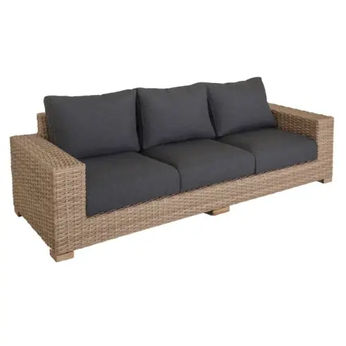 Hit sprzedaży Sofa 3-osobowa rattanowa ogrodowa Saba | Ixia