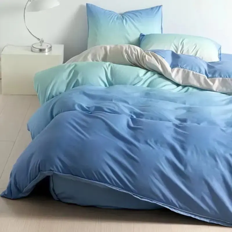 Komplet pościeli dwustronnej 200x220cm BLUE OMBRA Hit cenowy