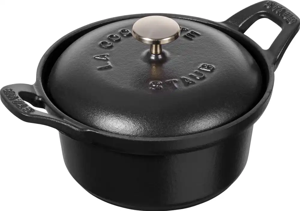 Staub La Coquette -Garnuszek żeliwny okrągły 500 ml, czarny Super okazja