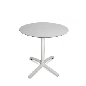 Dostępne od ręki Stół Drop śr. 70 cm White-Silver Resol