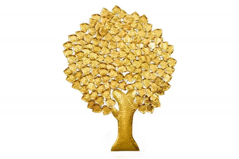 Rabat Dekoracja ścienna Gingko złota 170 cm - Invicta