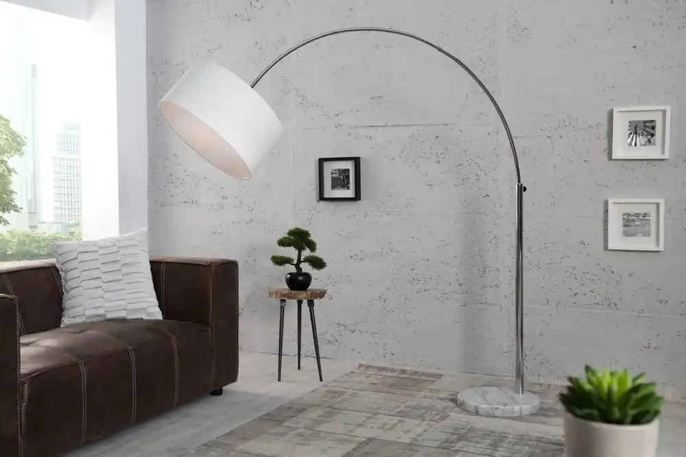 Lampa podłogowa Bowl biała Wyjątkowa oferta