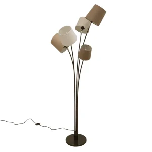 Bestseller Lampa podłogowa Floor biało-brązowo-beżowa