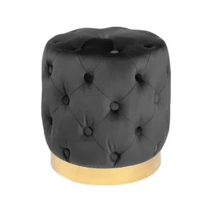 Pufa Modern Barock 35cm czarny-złoty Invicta Szybka wysyłka