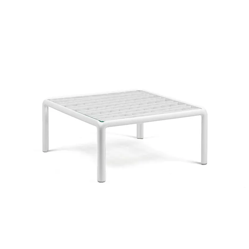 Premium Stolik kawowy Komodo Tavolino Vetro Bianco - Nardi