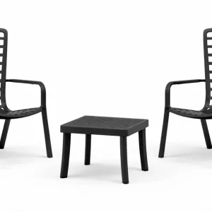 Cena promocyjna Zestaw stolik kawowy Rodi + 2 fotele Folio anthracite - Nardi