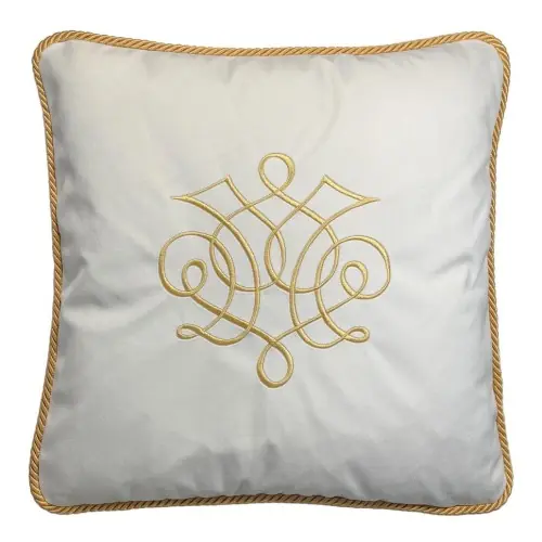 Poduszka Haftowana Dekoracyjna Velvet Ornament II - Różne Kolory Tkanin45x45 cm Szybka dostawa