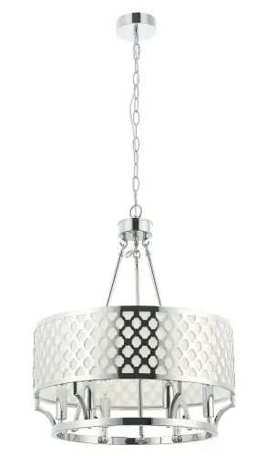 Nowość Lampa Sufitowa, Wisząca Verno, Chrom, 55x55x157,5cm